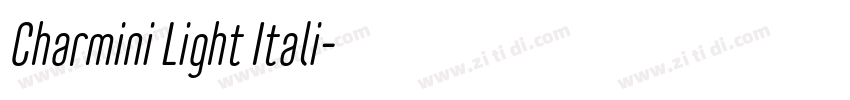 Charmini Light Itali字体转换